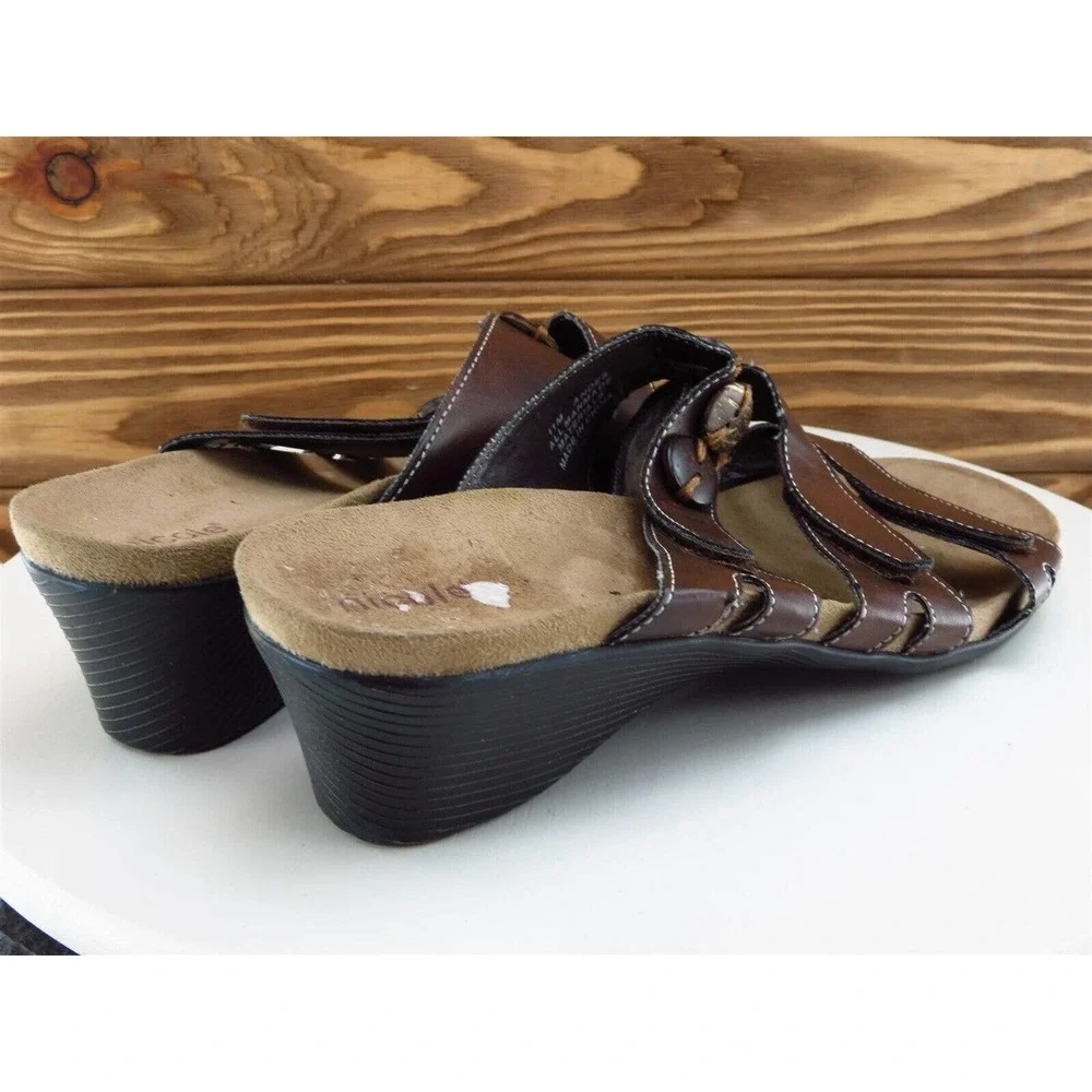 Nicole Size 11 Sandal Slide Brown Synthetic Women M Andes‎